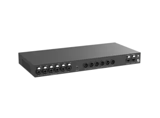 InfoBit - 6x6 Xlr USB-C Dante utvider 6x MIC/LINE IN 48V - 6x LINE UT - 2xRJ45