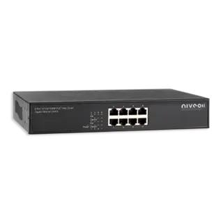 NIVEO 8 Port 1G Switch PoE+ PoE+ 235W, fanless 