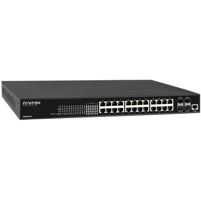 NIVEO 24 Port 1G Switch L2/3 managed 2x10G SFP+ 
