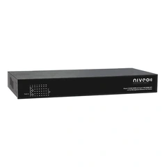 NIVEO 16 Port 1G Switch, Rear L2+ mgt, PoE+ 250W, 2x SFP