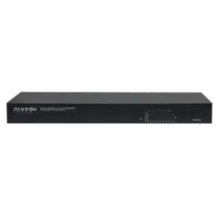 NIVEO 24 Port 1G Switch, Rear L2+ mgt, PoE+ 500W, 2x SFP