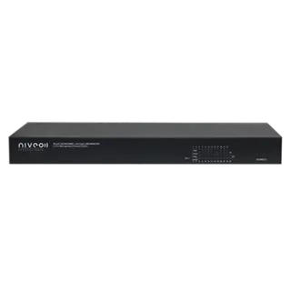 NIVEO 24 Port 1G Switch, Rear L2+ mgt, PoE+ 500W, 2x SFP 