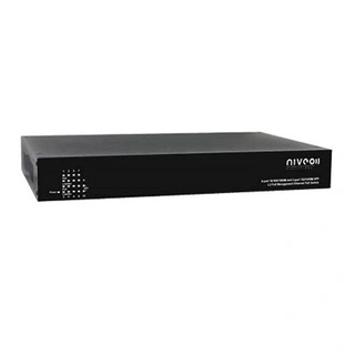NIVEO 8 Port 1G Switch, Rear L2+ mgt, PoE+ 250W, 2x SFP 