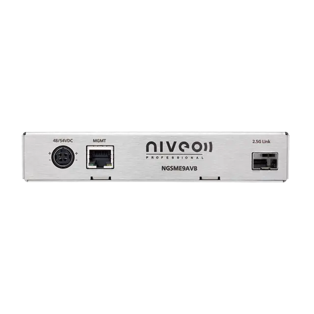 NIVEO 9 Port 1G AVB Switch biamp AVB/Milan,Dante  PoE+ 