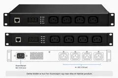 NIVEO 4 Outlet PDU 230V Switched, 16A, 4x C13
