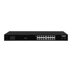 NIVEO 16 Port 1G Switch Unmanaged PoE+ 180W, 2x SFP