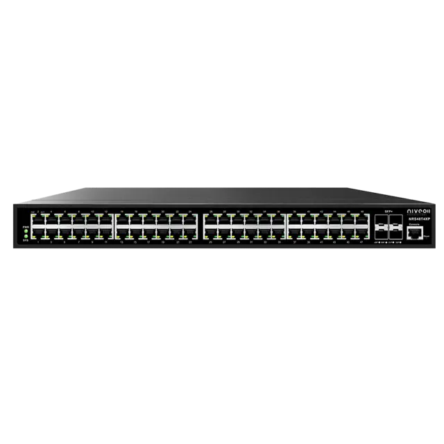NIVEO 48 Port 1G Switch L2+ mgt, PoE+ 800W, 4x10G SFP+ 