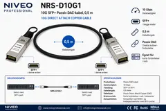 NIVEO 10G DAC Cable SFP+ passive DAC, 0,5m
