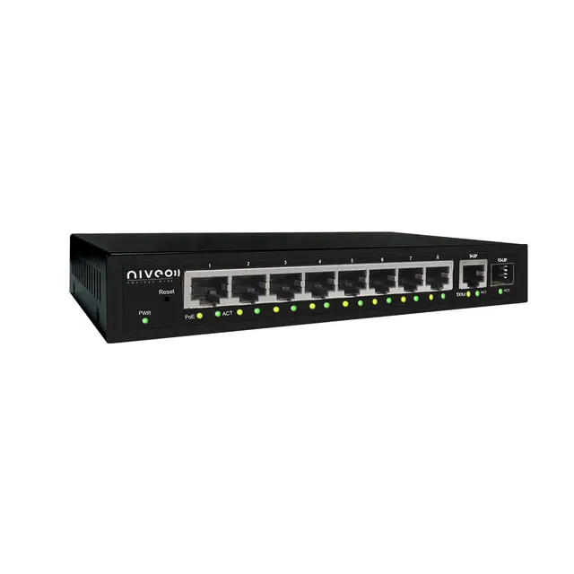 NIVEO 8 Port 1G Websmart Switch L2 Websmart, PoE+ 120W 