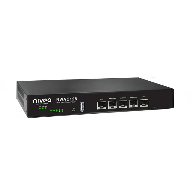 NIVEO VPN Router, AP Controller Multi-WAN, 128 AP, cloud mgt 