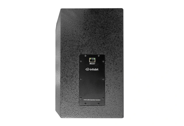 InfoBit - PoE Dante Active Speaker 6” POE power and Dante rj45 uten vegg feste 