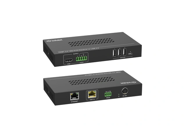 InfoBit - HDMI+USB-C KVM Switcher KIT 1xHDMI,1xUSB-B,1xUSB-C 60W 