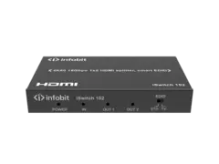 InfoBit - 1×2 HDMI 18Gbps 4K60 Splitter 4K2K@60Hz8-bit RGBYCbCr 4:4:4/YCBCR4:2:2