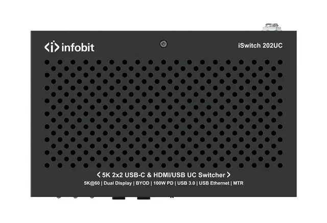 InfoBit - HDMI+USB-C KVM Switcher KIT 1xHDMI,1xUSB-B,1xUSB-C 60W 