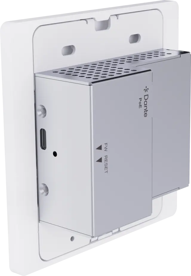 InfoBit -Dante wall panel Bluetooth BT 5.3 1xMJ/RCA INN 1XMJ/RCA UT 