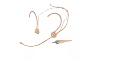 Workpro -  beige hodebøylemikrofon 3.5 mm minijack with female screw.
