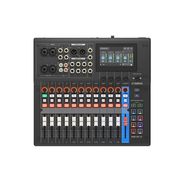 Yamaha Digital Mikser,USB 4,3" touch 12 Analog Inputs 4 XLR-JACK /4 TRS/4 RCA 