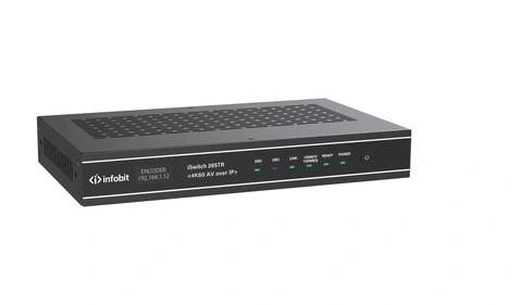 InfoBit - iSwitch 265TR - Transceiver Enc/Dec - KVM - 4K60HZ 1G Nettverk