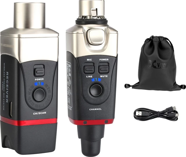 Xvive - U35  Microphone Dynamsik 5,8GHz XLR WL TX/RX >30m >5t batteri 
