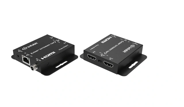 InfoBit - iTrans E70N HDMI Extender Sett CAT6:70m 1080p,40m 4k@30Hz HDMI loop-out 