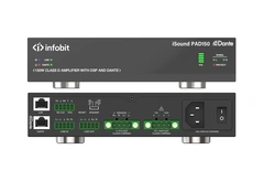 InfoBit - iSound PAD150 2x75W Forsterker Dante 2CH amp 2x75w 4O/8O/70V/100V
