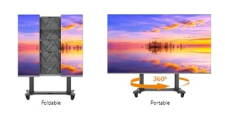 Absen Icon X136 Foldable LED 136" PP1.5 1920x1080 w/Trolley 