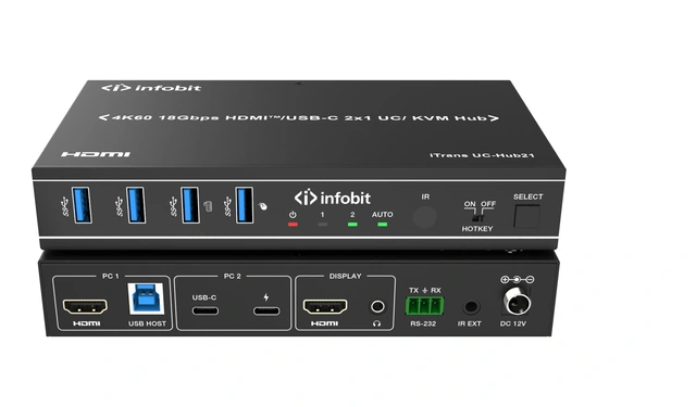 InfoBit - iTrans UC-Hub21 1x HDMI,1x USB-C port PD3.0 100W 