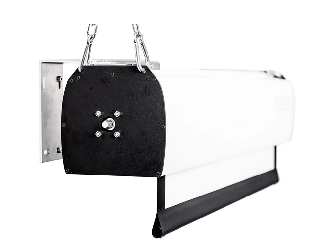 Screenline LODO motor 1:1 500x500cm u/sort kant/gain 1.1/White Ice 