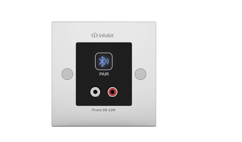 InfoBit -iTrans DB-22W Bluetooth Dante 2CH Bluetooth wallplate