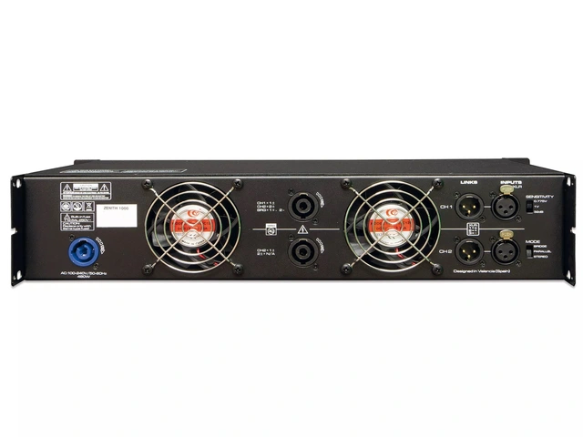 WorkPro - ZENITH 1000 2x 500w PA Amp 2 x 500 W @ 4 Ohm. FA. Switched. 