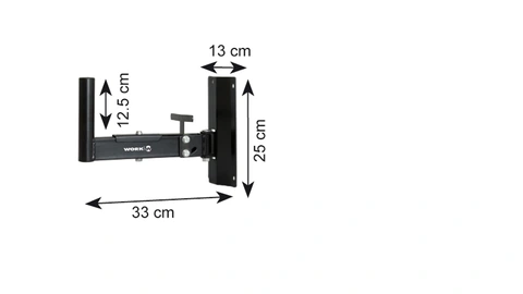WorkPro - Wallmount bracket 45 KG 2 axes of rotation, pairs
