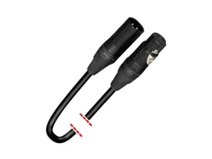 WorkPro - DMX 3PIN. 3M DMX - XLR 3 PIN M/F - 3M BLACK