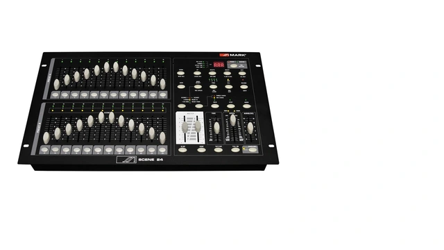 WorkPro - DMX Fader controller 24 channels+ masters+audio+fade+speed 