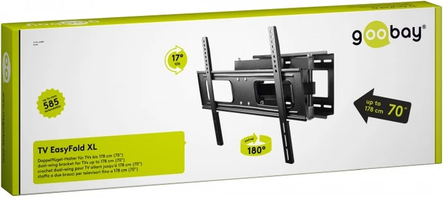 Goobay Basic Wall Mount FULLMOTION 37 to 80" Uttrekk  max. 40 kg 