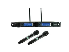 Work 2-kanals mikrofonsystem MR 2200/1 2xhåndholdte mikrofoner, 610 - 640 MHz