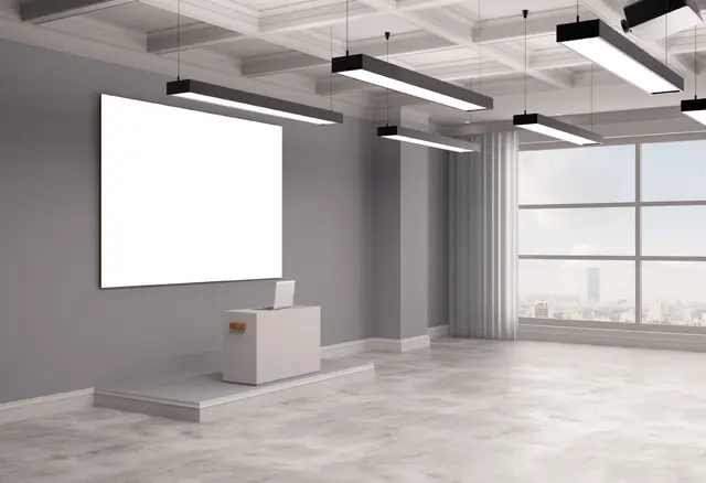 Screenline Only White 16:10 224 x 140 104" rammespent,  ingen sorte kanter 