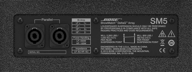 BOSE SHOWMATCH SM5 DELTAQ ARRAY LOUDSPEAKER 