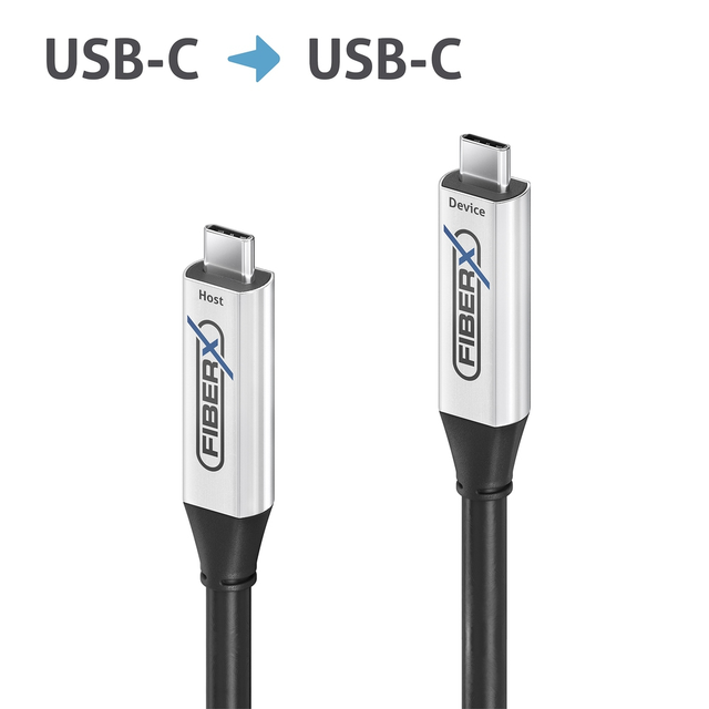 Purelink FiberX USB-C Cabel AOC 7,5m USB 3.2 Gen 1 - 5 Gbps & 60W PD 