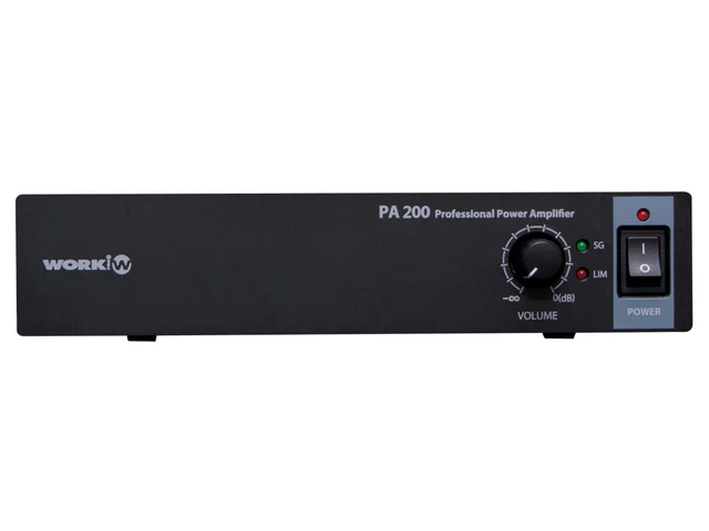 Work PA200 effekt forsterker 2 x 100W @ 8 Ohm, 200 W L70 