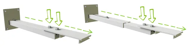Screenline MOT avstandsbrakett 40-60cm 1 par 
