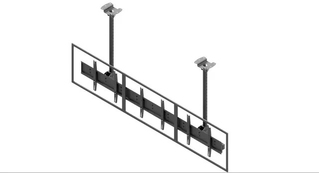 Edbak meny stativ for tak, 3x60" Landskap,600x400VESA,210kg maks 