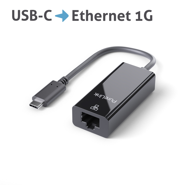 Premium aktiv 1G USB-C til RJ45 Ethernet-portredder/adapter.USB-C v3.2 