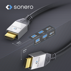 Sonero 4K HDMI kabel 1mtr 4K / UltraHD / 2160p @60Hz, 8bit, 4:4:4