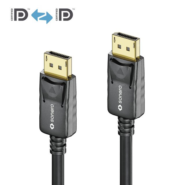 Sonero DisplayPort 8K kabel, 1m DP 1.4, 32.4Gbps, UHD-2 60Hz 