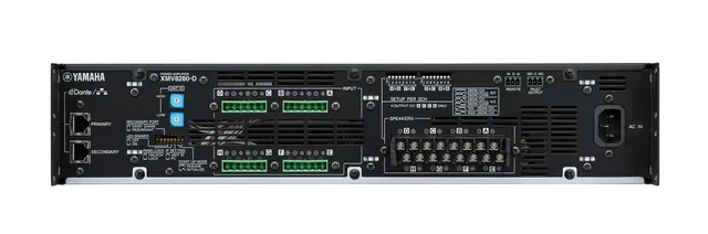 Yamaha effektforsterker.Double Power 8x250W 100V/70V. 8x280W 8O/4O. Dante 