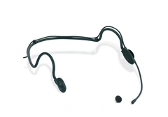 Workpro -  sort hodebøylemikrofon 3pins mini XLR(F), bag, vindbeskyttelse