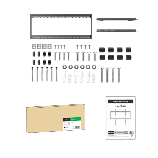 Puremount Wallmount Max VESA 900x600, 100kg 60-98" 
