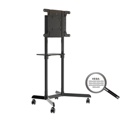 PureMounts Mobile TV Stand, black